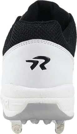 Ringor Women's Flite Metal Fastpitch Softball Cleats -Ball Series Store 3842 0406 BlackWhite BCK