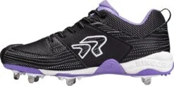 Ringor Women's FLITE Pitching Metal Fastpitch Softball Cleats 9 Ringor Women's FLITE Pitching Metal Fastpitch Softball Cleats -Ball Series Store 3842S FABO 1904 3842SNOFABO19 BLACKPUR INS