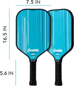 Franklin Signature Pro 13mm Pickleball Paddle 12 Franklin Signature Pro 13mm Pickleball Paddle -Ball Series Store 52983C2 Blue TEC