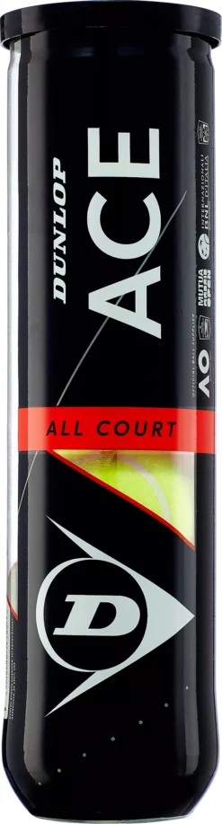 Dunlop Ace All Court 4-Ball Can 7 Dunlop Ace All Court 4-Ball Can -Ball Series Store 601352D NOCOLOR FRT alt2