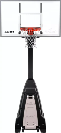 Spalding The Beast 60" Tempered Glass Portable Basketball Hoop -Ball Series Store 7B1560 NOCOLOR FRT