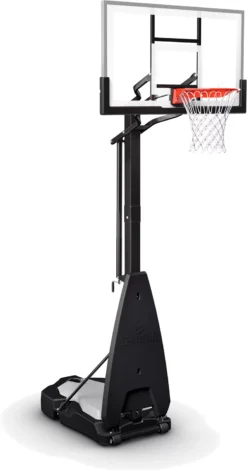 Spalding Ultimate Hybrid 54" Tempered Glass Portable Basketball Hoop -Ball Series Store 7U1005 NOCOLOR AR