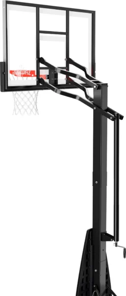 Spalding Ultimate Hybrid 54" Tempered Glass Portable Basketball Hoop -Ball Series Store 7U1005 NOCOLOR BCKL