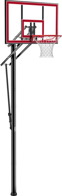 Spalding 44" Shatter-Proof Polycarbonate Pro Glide Lite In-Ground Basketball Hoop -Ball Series Store 881351 NOCOLOR FRTR