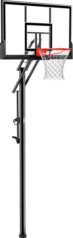 Spalding 50" Performance Acrylic Exactaheight In-Ground Basketball Hoop -Ball Series Store 881355 NOCOLOR FRTR