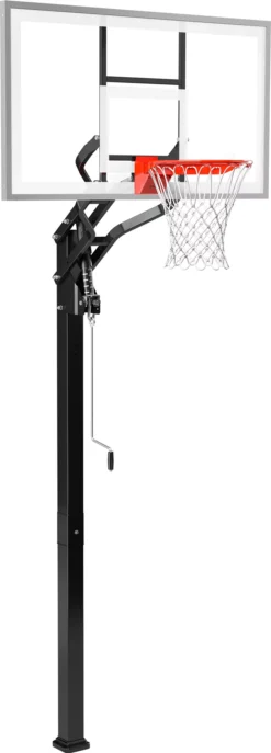 Spalding 60" Tempered Glass U-Turn In-Ground Basketball Hoop 10 Spalding 60" Tempered Glass U-Turn In-Ground Basketball Hoop -Ball Series Store 881461 NOCOLOR FRTR