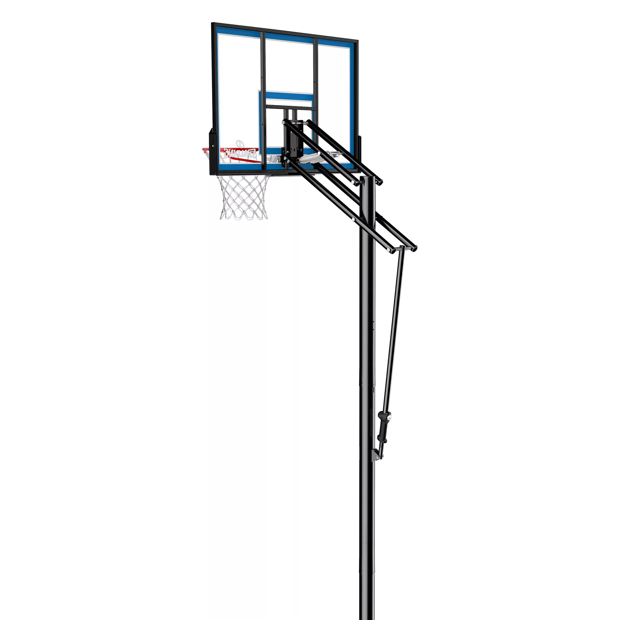 Spalding 48" Shatter-proof Polycarbonate Pro Glide In-Ground Basketball Hoop 6 Spalding 48" Shatter-proof Polycarbonate Pro Glide In-Ground Basketball Hoop - Image 4