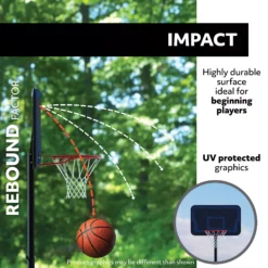 Lifetime 32'' Rookie Youth Portable Basketball System 14 Lifetime 32'' Rookie Youth Portable Basketball System -Ball Series Store 90824Z NOCOLOR DET