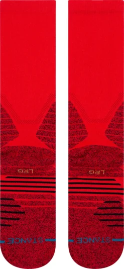 Stance Adult Performance Crew Socks -Ball Series Store A557A20IHC Red LDB