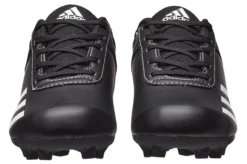 Adidas Kids' Rundown TPU Baseball Cleats -Ball Series Store ABBC21 BLK BlackWhite TOE