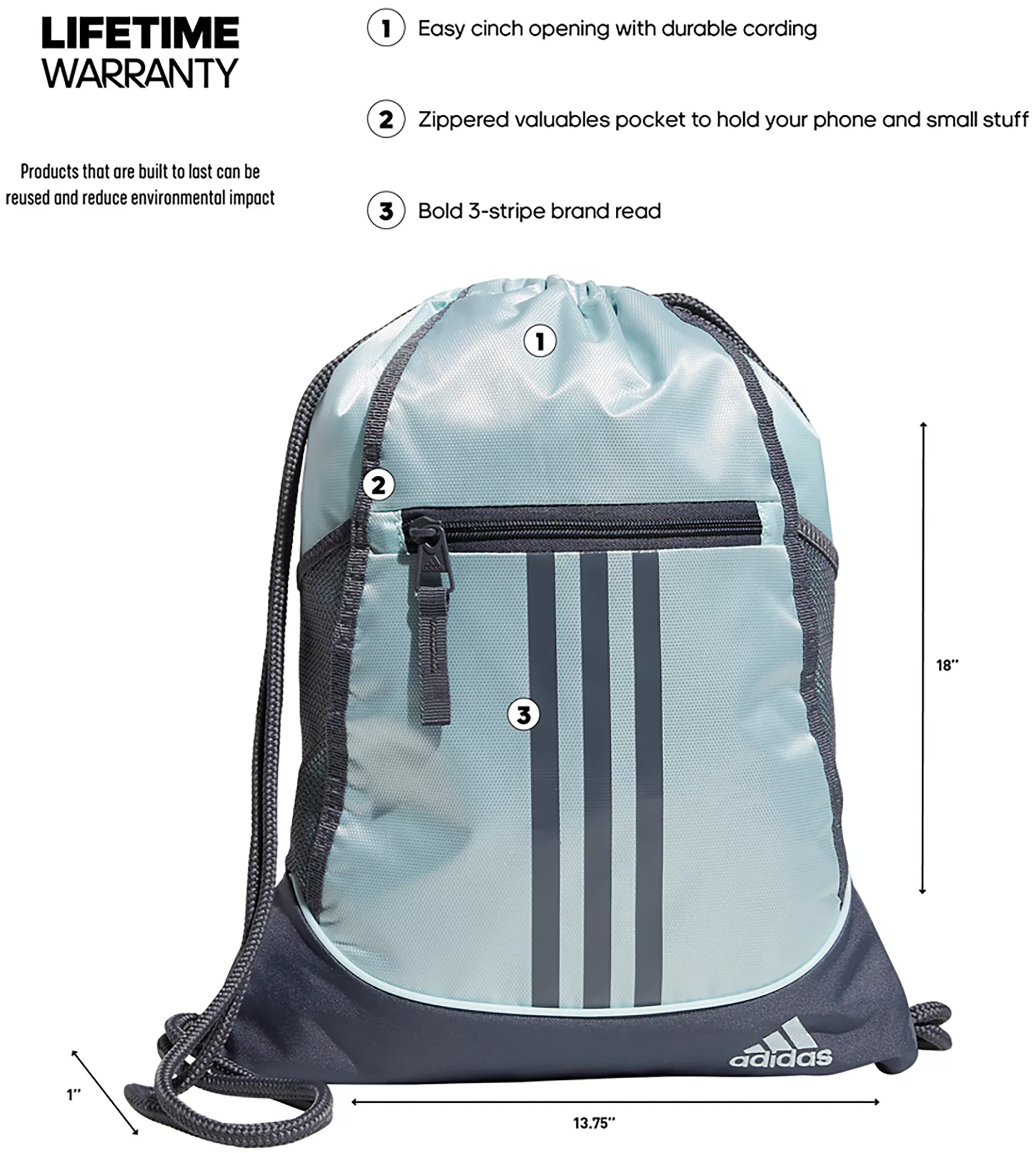 Adidas Alliance II Sack Pack 5 Adidas Alliance II Sack Pack - Image 3