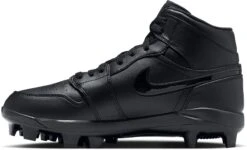 Nike Men's Jordan 1 Retro MCS High Baseball Cleats -Ball Series Store AV5354 002Z BlackBlack INS