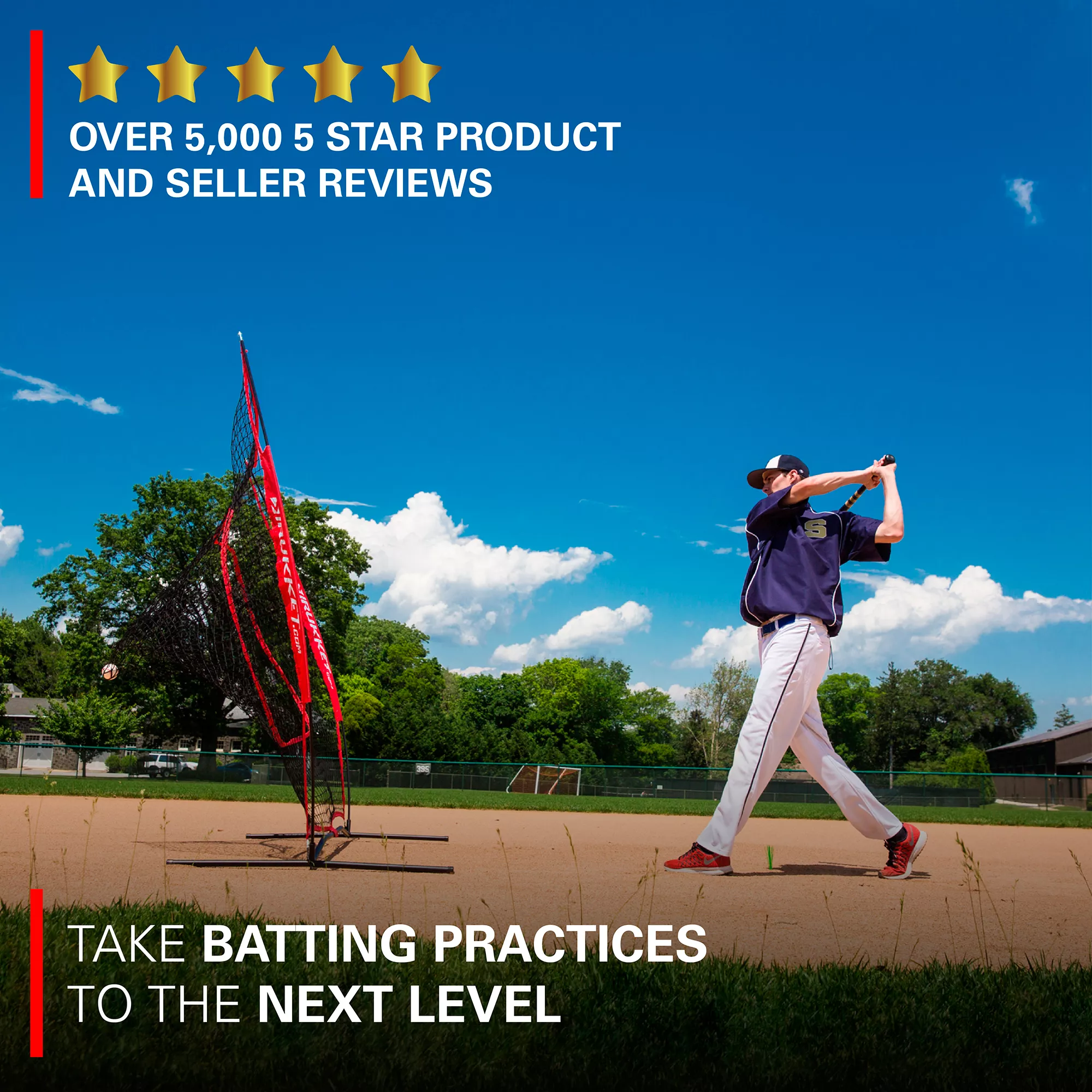 Rukket Sports 7' X 7' Original Sock It! Baseball/Softball Net 7 Rukket Sports 7' X 7' Original Sock It! Baseball/Softball Net - Image 5