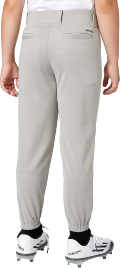 Adidas Boys' Triple Stripe Traditional Baseball Pants 12 Adidas Boys' Triple Stripe Traditional Baseball Pants -Ball Series Store BBA12015 GreyBaseball BCK