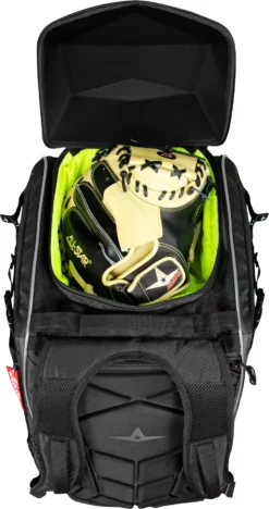 All-Star MVP Pro Series Dual Hybrid Catcher's Bat Pack -Ball Series Store BBCBP BBCPB Black TOP