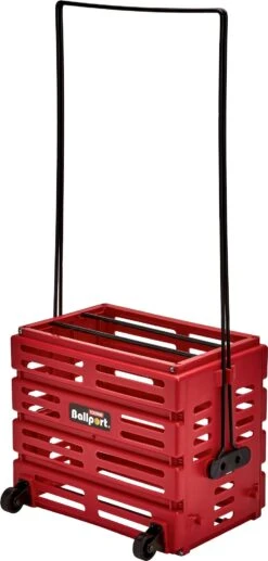 Tourna Ballport 80 Deluxe With Wheels -Ball Series Store BPD 80W R Red AL alt1