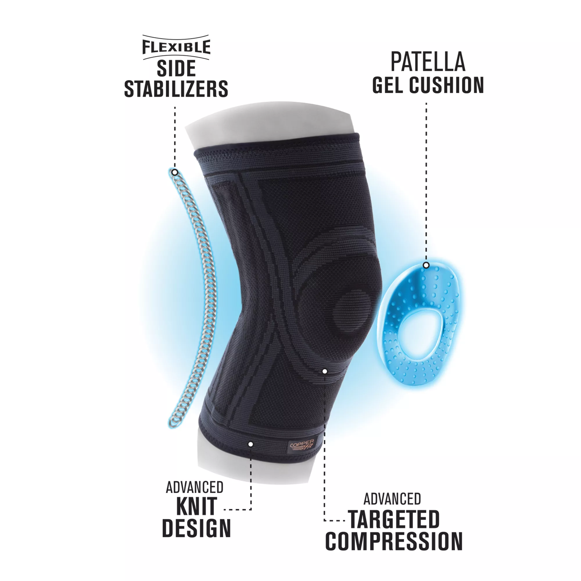 Copper Fit Elite Knee Stabilizer 4 Copper Fit Elite Knee Stabilizer - Image 2