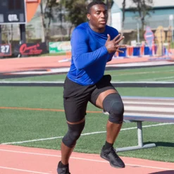 Copper Fit ICE Compression Knee Sleeve 15 Copper Fit ICE Compression Knee Sleeve -Ball Series Store CFICEKNEE CFIKNLXL Black DET alt1