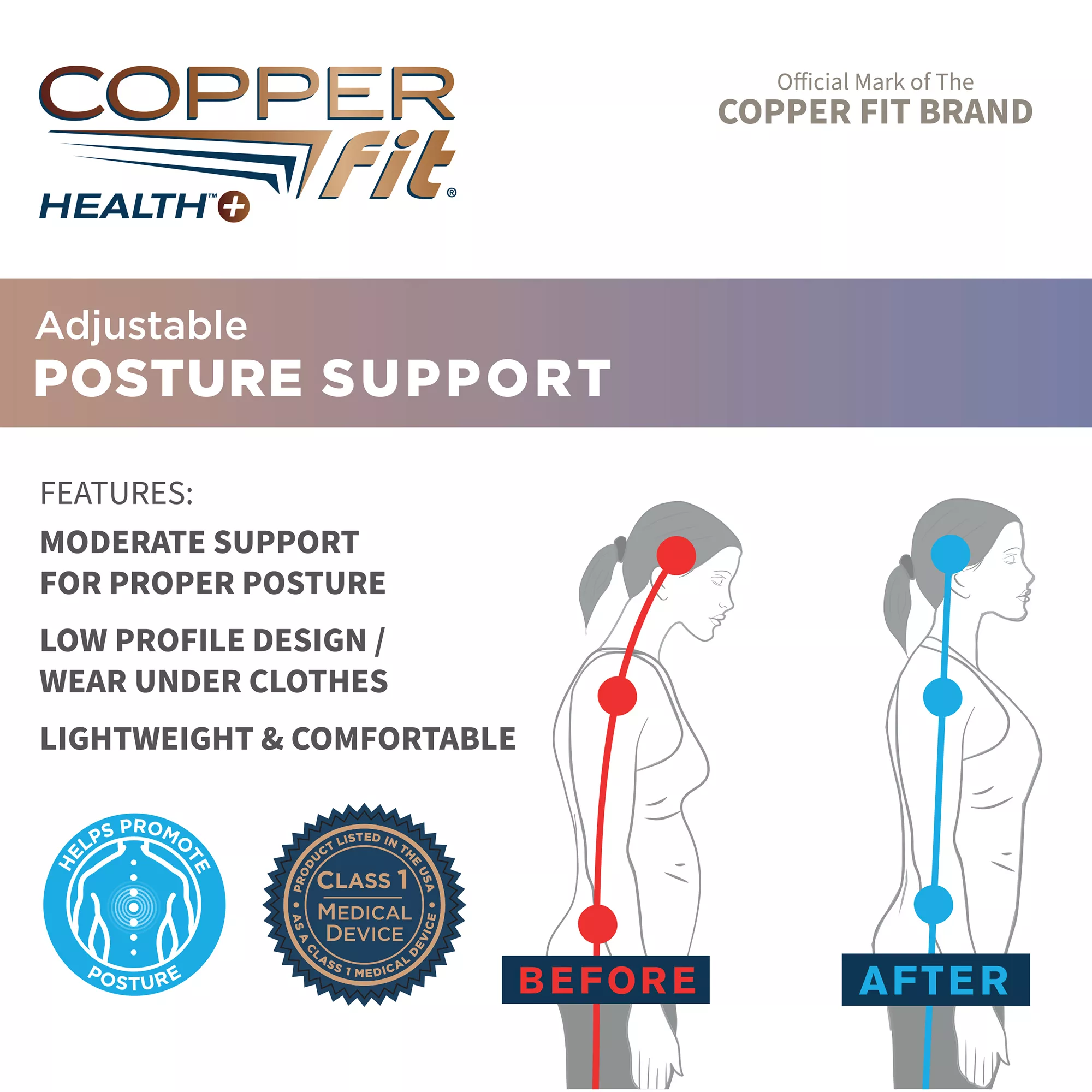 Copper Fit Posture Support 6 Copper Fit Posture Support - Image 4