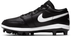 Nike Men's Jordan 1 Retro MCS Baseball Cleats -Ball Series Store CJ8524 001Z BlackWhite INS