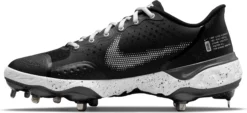 Nike Men's Alpha Huarache Elite 3 Metal Baseball Cleats -Ball Series Store CK0746 010 BlackBlack INS