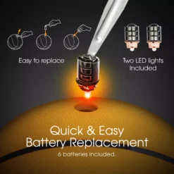 Cipton Light-Up LED Indoor/Outdoor Rubber Basketball -Ball Series Store CPTN1002 Orange DET