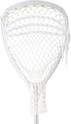 STX Shield 100 On 6000 Lacrosse Goalie Stick -Ball Series Store CSSH106000 WhiteWhitePlatinum BCK