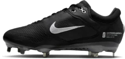 Nike Women's Hyperdiamond 4 Elite Metal Fastpitch Softball Cleats 8 Nike Women's Hyperdiamond 4 Elite Metal Fastpitch Softball Cleats -Ball Series Store CZ5917 010 BlackWhite INS