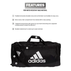 Adidas Defender IV Large Duffel Bag 19 Adidas Defender IV Large Duffel Bag -Ball Series Store DEFENDERIVLG 5151781 BlackWhite DET alt4