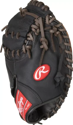 Rawlings 32.5'' Premium Series Catcher's Mitt -Ball Series Store DICD325BWCMRZ DICD325BWCM30 Black SDER