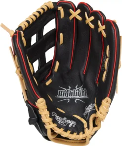 Rawlings 11.5'' Youth Highlight Series Glove 10 Rawlings 11.5'' Youth Highlight Series Glove -Ball Series Store DICH115HB 60 Black PALM