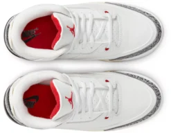 Air Jordan 3 Retro Kids' Preschool Basketball Shoes -Ball Series Store DM0966 100 WhiteBlackRed TOP