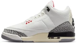Air Jordan 3 Retro Kids' Grade School Basketball Shoes -Ball Series Store DM0967 100 WhiteBlackRed INS
