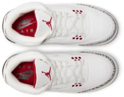 Air Jordan 3 Retro Kids' Grade School Basketball Shoes -Ball Series Store DM0967 100 WhiteBlackRed TOP