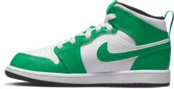 Jordan Kids' Preschool Air Jordan 1 Mid Basketball Shoes -Ball Series Store DQ8424 301 GreenBlackWhite INS