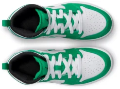 Jordan Kids' Preschool Air Jordan 1 Mid Basketball Shoes -Ball Series Store DQ8424 301 GreenBlackWhite TOP