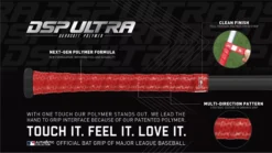 Lizard Skins DSP Ultra Bat Specialty Grip -Ball Series Store DSPUBB0AD REDWHITEBLUE TEC alt2