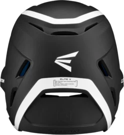 Easton Senior Elite X Baseball Batting Helmet -Ball Series Store ELITEXH SR 8066456 BlackWhite BCK