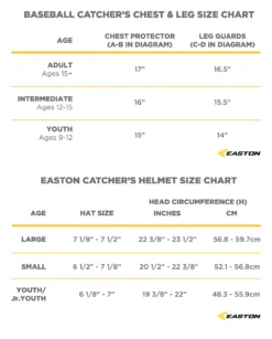 Easton Youth Elite X Catcher's Set -Ball Series Store ELITEXSET20 20YTH BLACKGOLD TEC