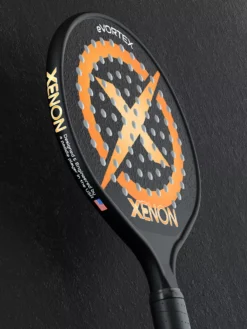 Xenon EVORTEX Heated Handle Platform Tennis Paddle -Ball Series Store EVORTEX BlackOrange AR alt1