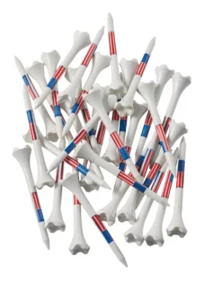 Pride 2.75'' American Flag Golf Tees - 33 Pack -Ball Series Store EVUSA2343075B White FRT