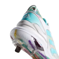 Adidas Women's Purehustle 2 Elite Dripped-Out Metal Fastpitch Softball Cleats -Ball Series Store FZ0321 WhiteBlue DET