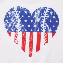 Adidas Girls' Destiny ¾ Sleeve Printed Softball Graphic Shirt -Ball Series Store GBA11013 BlueStarPrint DET alt1