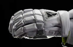 STX Men's Cell V Lacrosse Gloves -Ball Series Store GECL5F 02WEX White DET