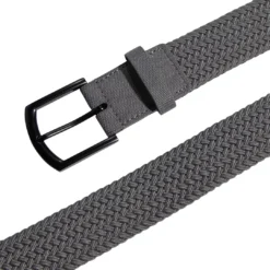Adidas Men's Braided Stretch Belt -Ball Series Store GQ6885 Grey DET alt1