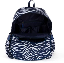 Ame & Lulu Game On Tennis Backpack -Ball Series Store GTBP265 NavyTigerStripe OPN