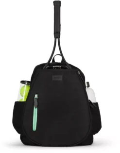 Ame & Lulu Game Time Tennis Backpack -Ball Series Store GTIME268 BlackMint FRT