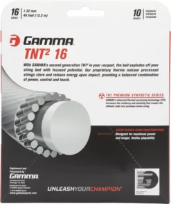 GAMMA TNT Premium Synthetic Series Racquet String -Ball Series Store GTNT6 BLACK Brown BCK