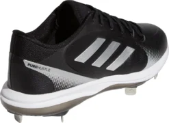 Adidas Women's Purehustle 2 Metal Fastpitch Softball Cleats -Ball Series Store H00984 BlackSilver BCK