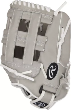 Rawlings 12.5'' Girls' Highlight Series Softball Glove 9 Rawlings 12.5'' Girls' Highlight Series Softball Glove -Ball Series Store HFP125HGW NOCOLOR SDER